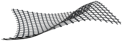 Exposed Geogrid Geogrid exposed