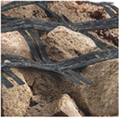 Adaptation of geosynthetics to uneven surfaces Geosynthetics adapt to all irregularities