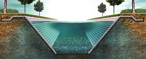 Incomat Standard - duct cross-section with sealing Cross-section with Incomat Standard sealed duct