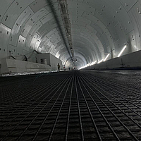 Use of HaTelit for reinforcement in a tunnel