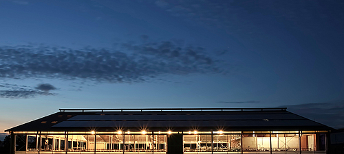 Lubratec® lighting for your barn - Natural daylight and efficient LED lighting Illuminated barn with Lubratec® lighting, promotes vitamin D production and increases the vitality of your animals