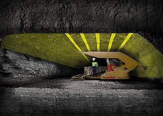 High-strength mining support: HUESKER Minegrid® geogrid for safe rockfall and longwall support