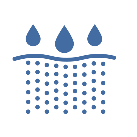 Water-permeable oil binder - Absorbs oil and allows water passage