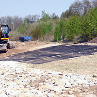 Application of Fortrac 3D geogrid for protection against soil erosion