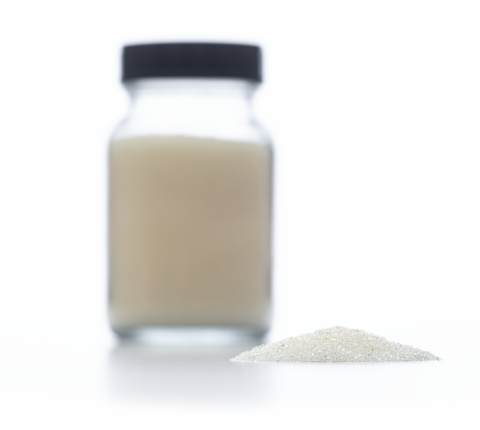 Ion exchanger in a glass for Tektoseal Active PFAS Tektoseal Active PFAS: Ion exchanger in a jar