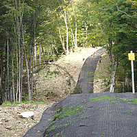 Fortrac 3D geogrid for slope stabilization