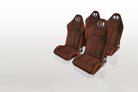 TechnoTex textile seat suspension: Elastic, breathable and flame-retardant solution for the highest standards in the automotive and aviation industries