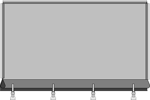 Picture of a rectangle, a variant of the Lubratec clamping variants