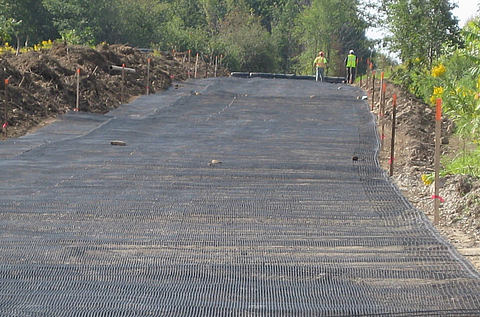 Construction of ground reinforcement for wind turbines