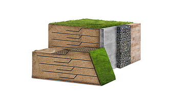 Steep slopes, supporting structures