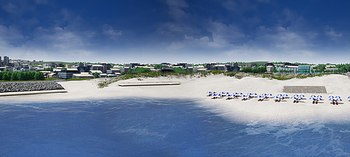 Dikes, dams and dune reinforcement with SoilTain Tubes and SoilTain Bags for sustainable flood protection Sustainable flood protection with SoilTain Tubes and SoilTain Bags in the form of dikes, dams and dune reinforcements, suitable for landscape and hotel facilities