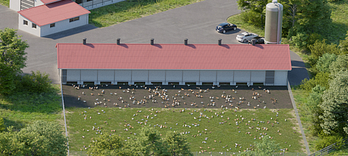 Modern poultry houses - Lubratec solutions for hens and cockerels Future-oriented poultry houses with Lubratec solutions for healthy hens and cockerels