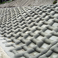 Incomat Crib concrete mat for channel lining
